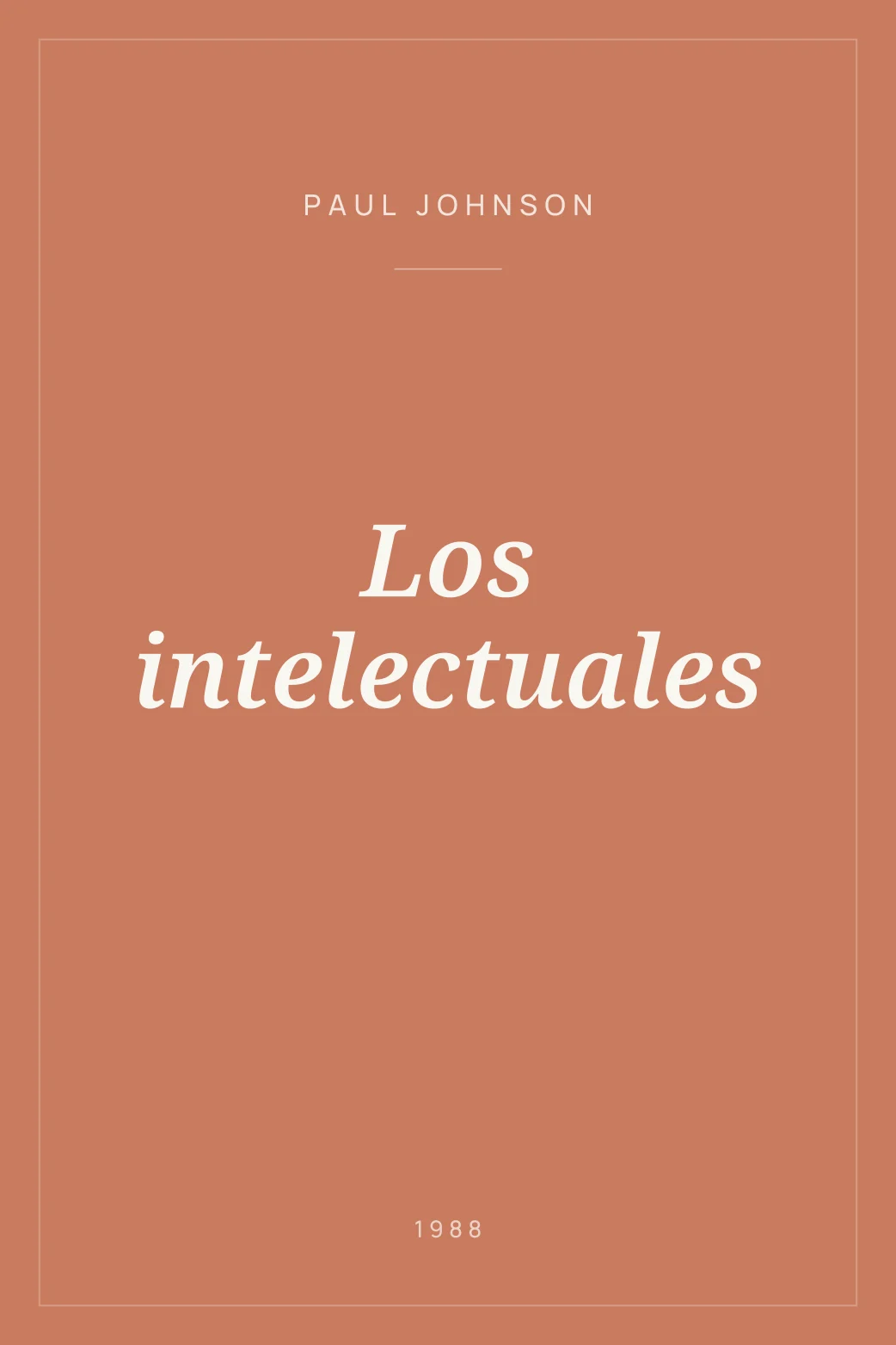 Portada de Los intelectuales
