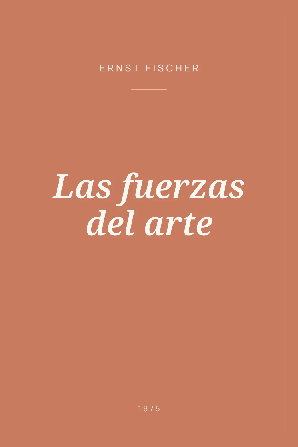 Portada de Las fuerzas del arte