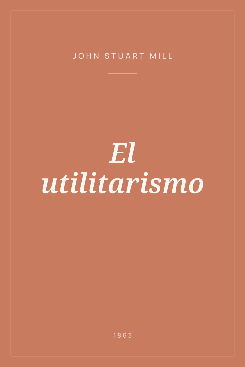 Portada de El utilitarismo