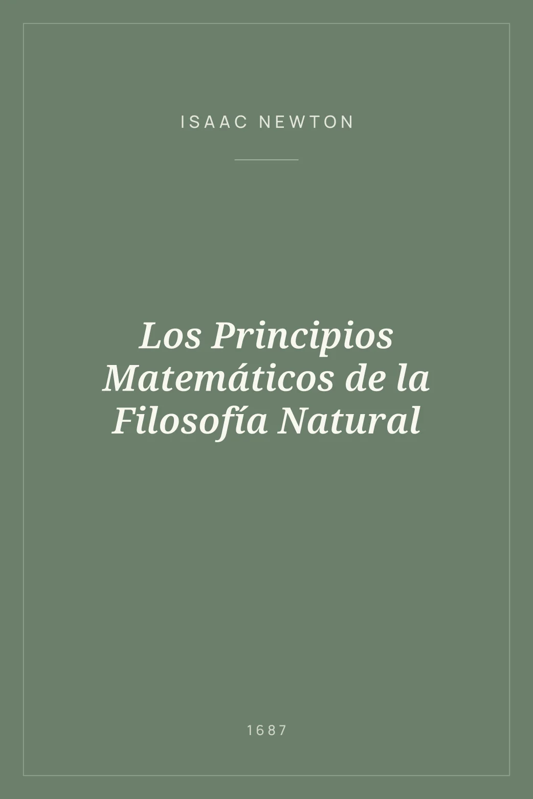 Portada de Los Principios Matemáticos de la Filosofía Natural