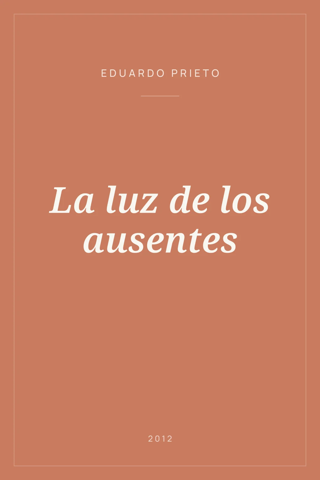 Portada de La luz de los ausentes