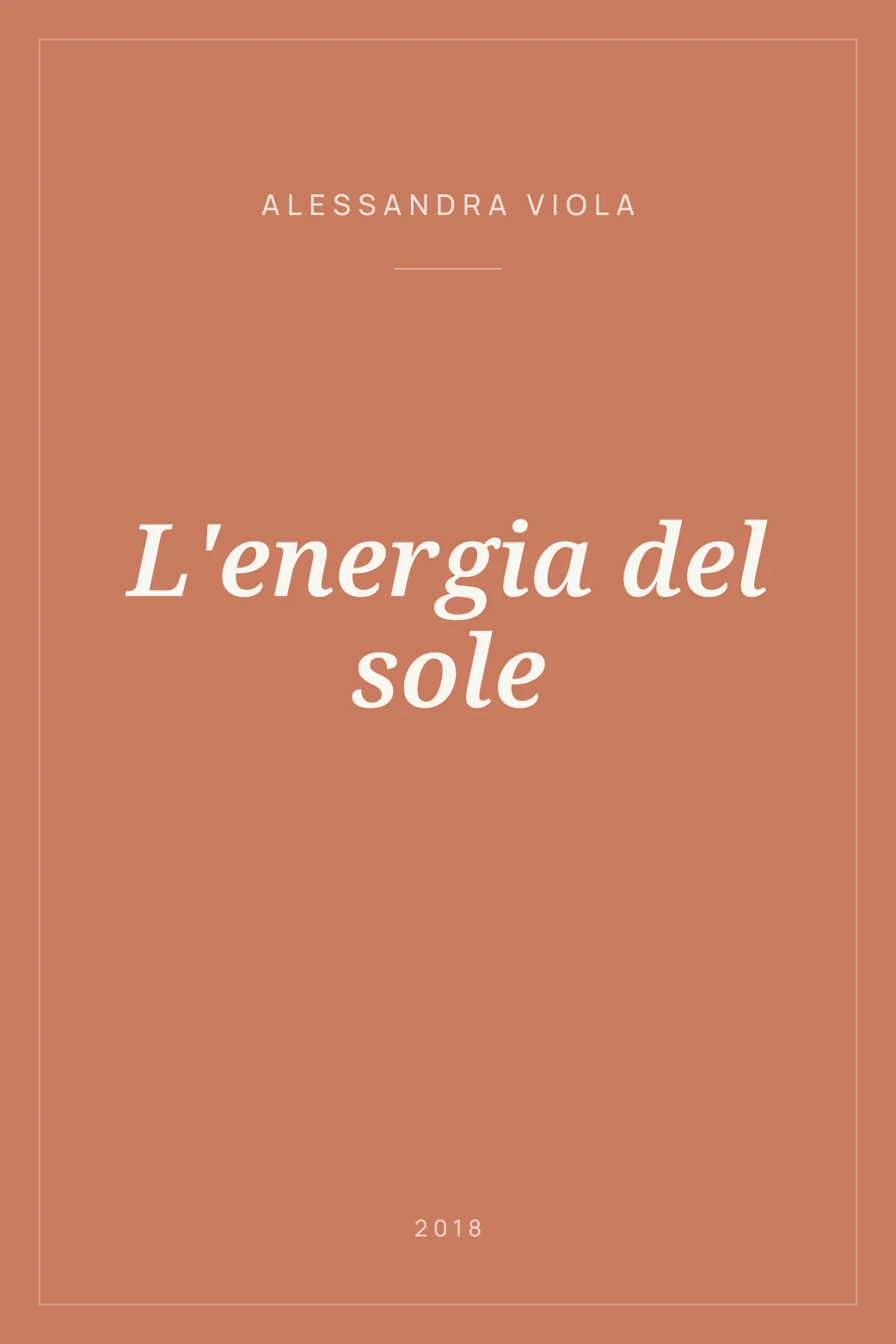 Portada de L'energia del sole