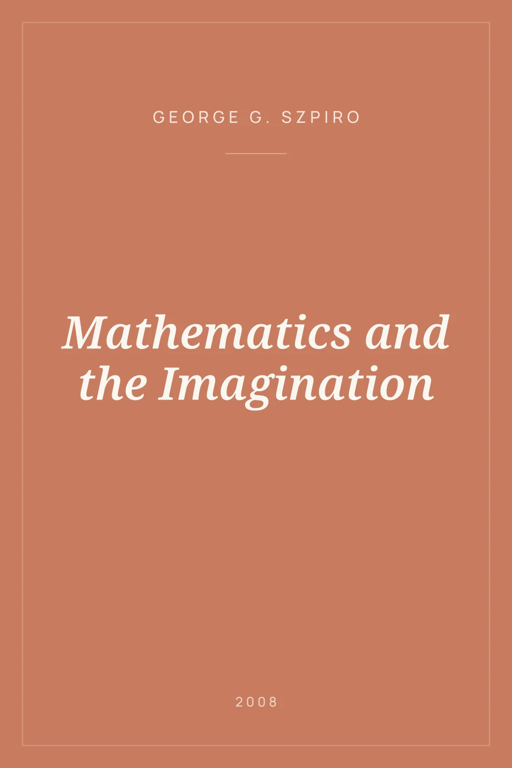 Portada de Mathematics and the Imagination