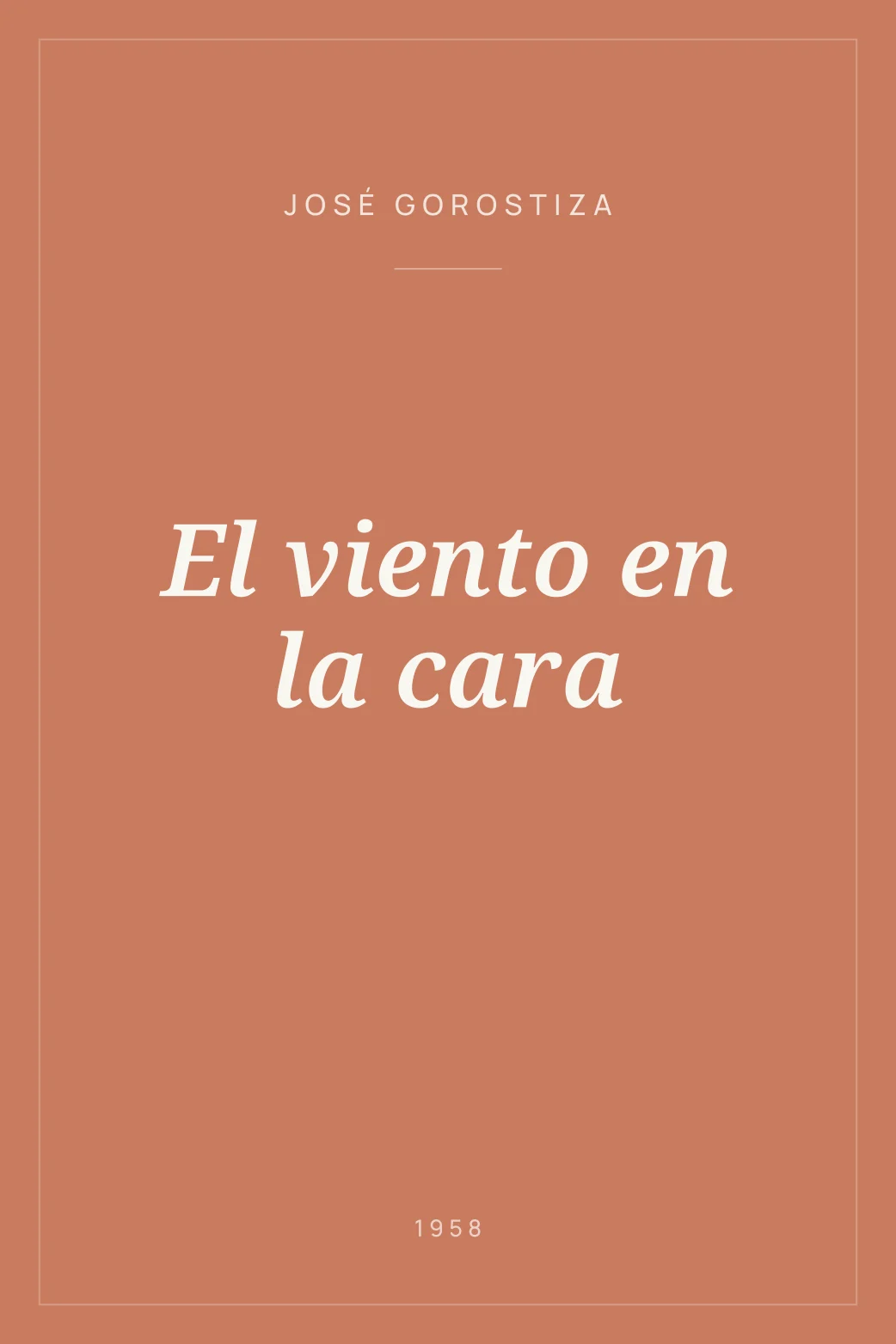 Portada de El viento en la cara