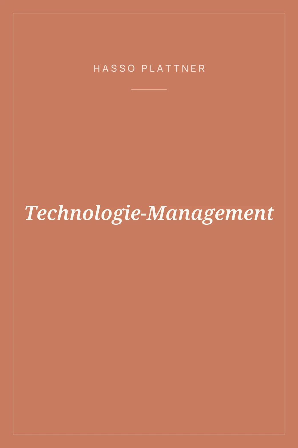 Portada de Technologie-Management