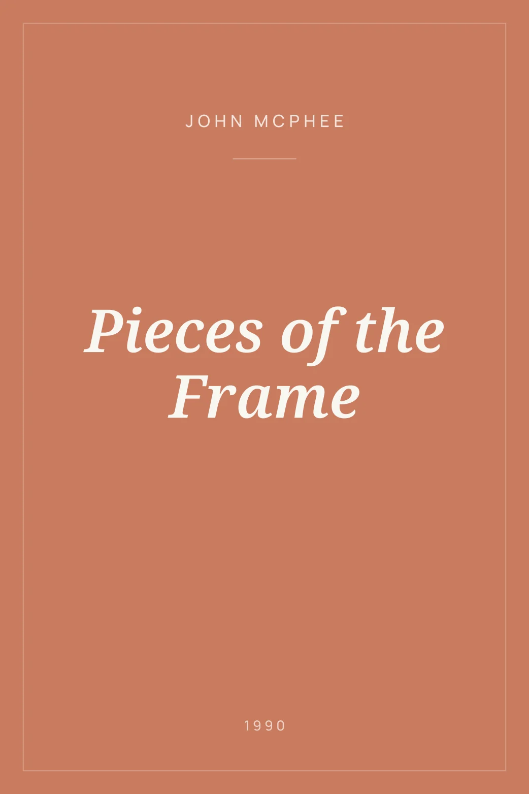 Portada de Pieces of the Frame