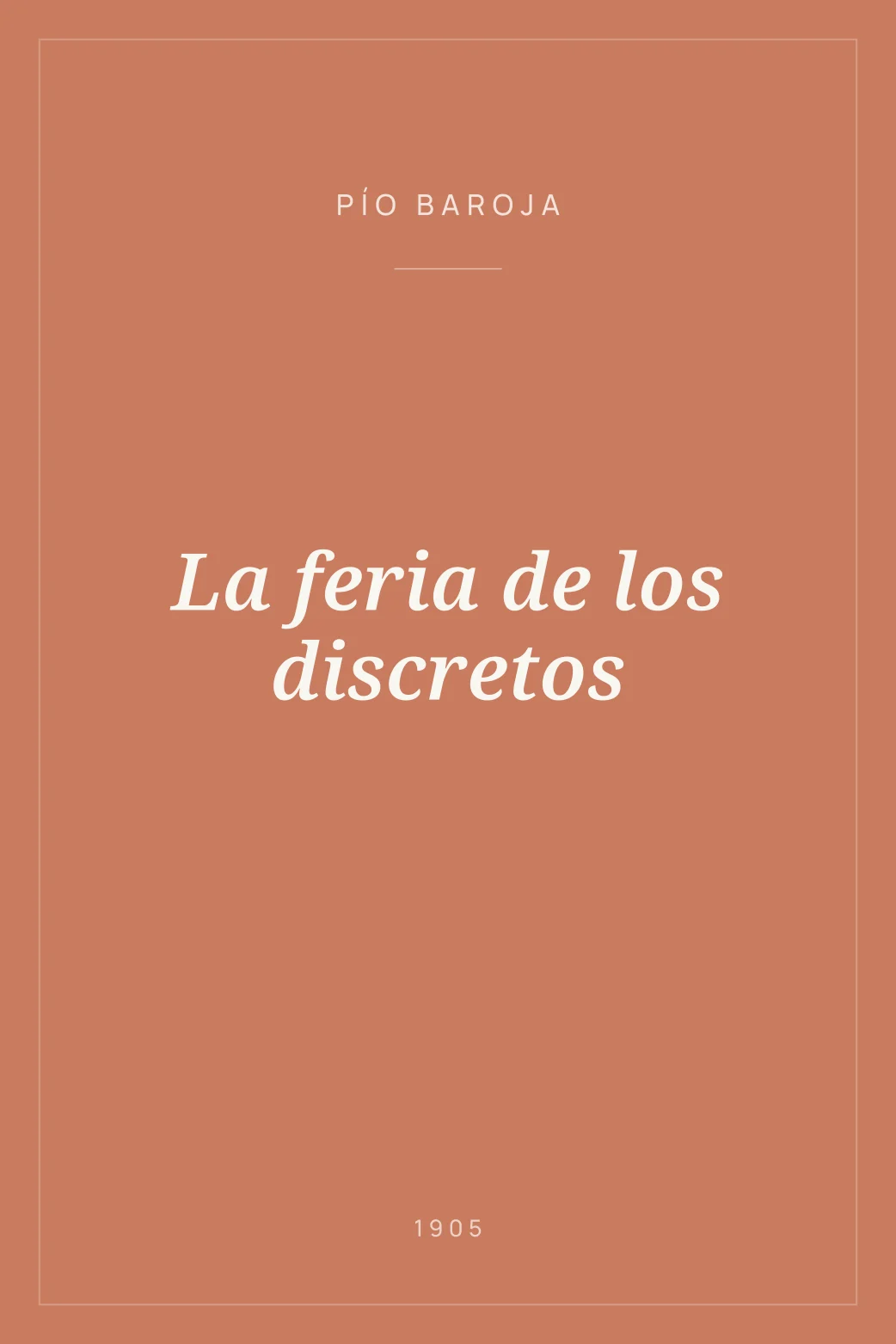 Portada de La feria de los discretos