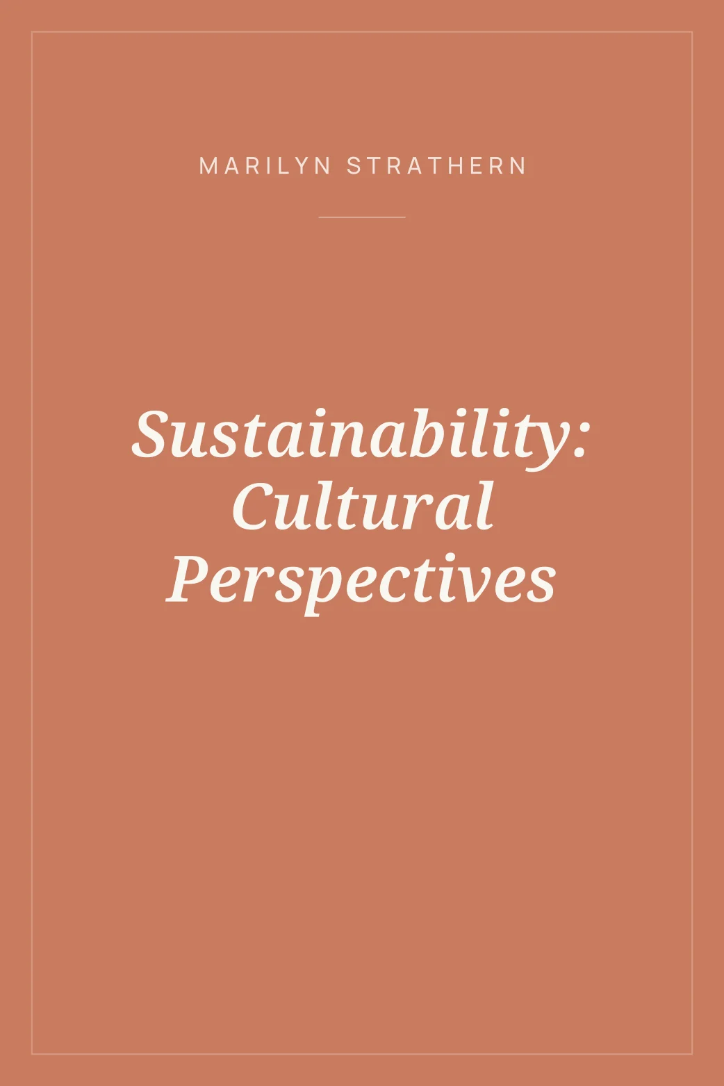 Portada de Sustainability: Cultural Perspectives