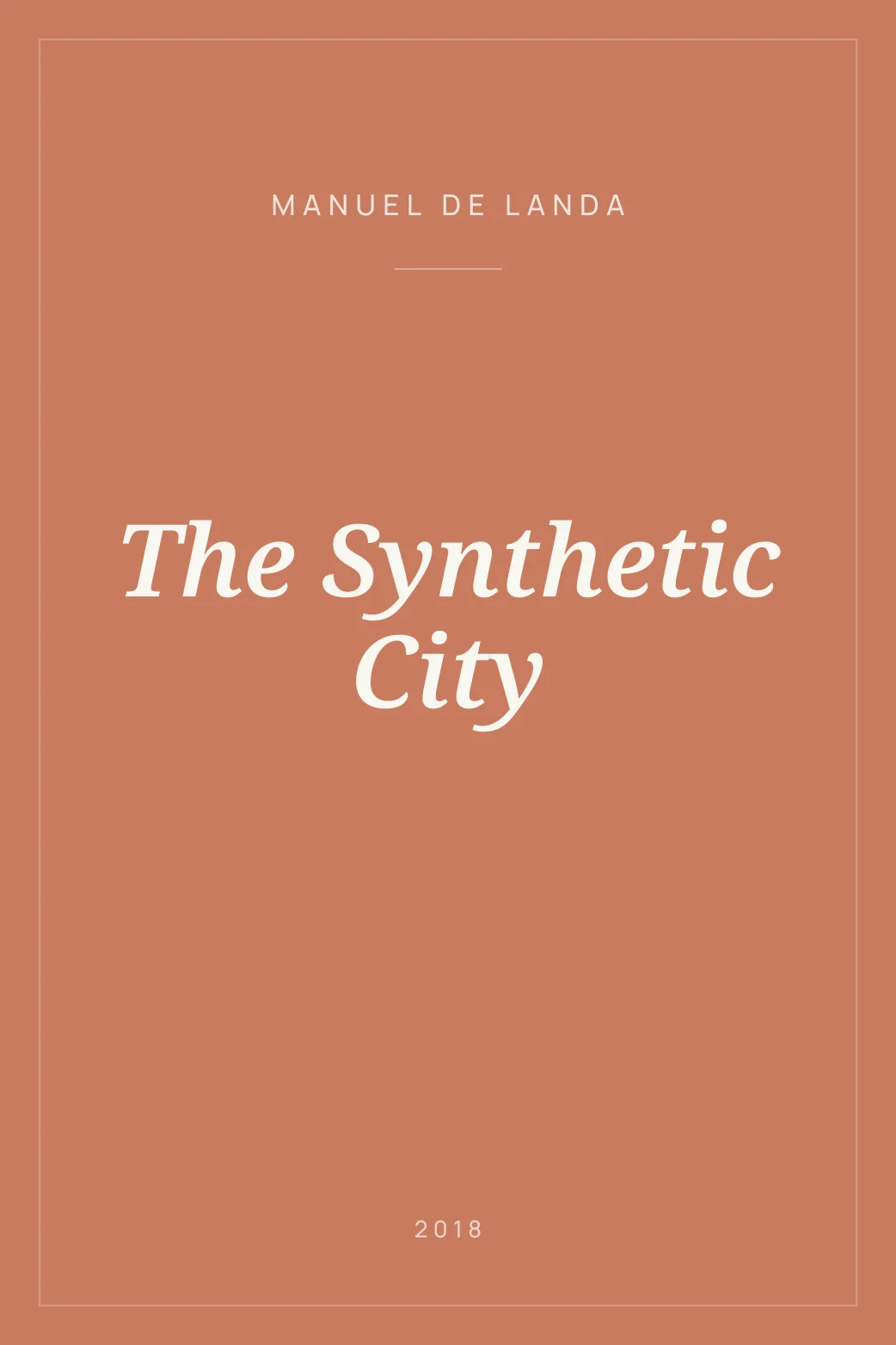 Portada de The Synthetic City