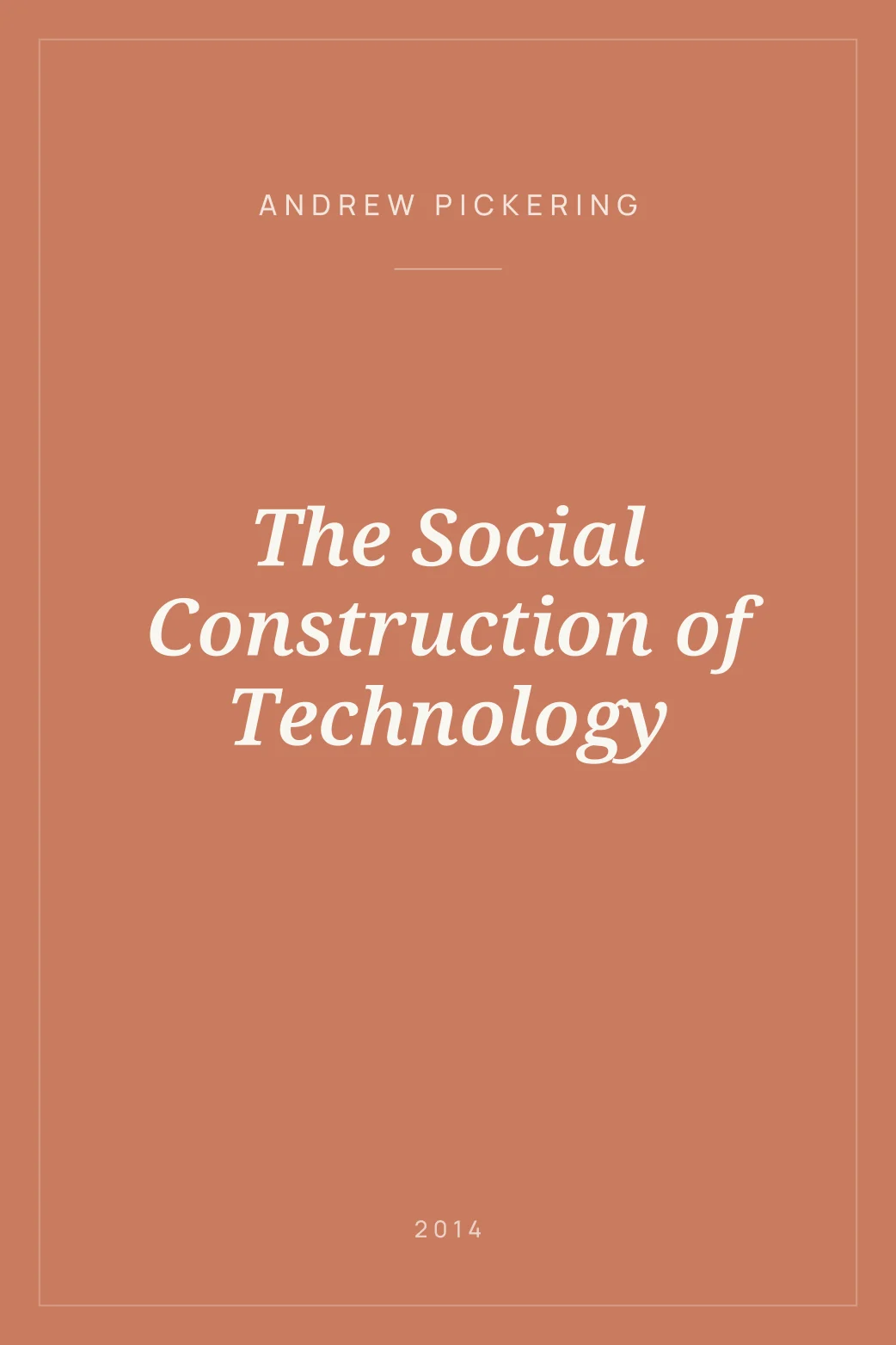 Portada de The Social Construction of Technology