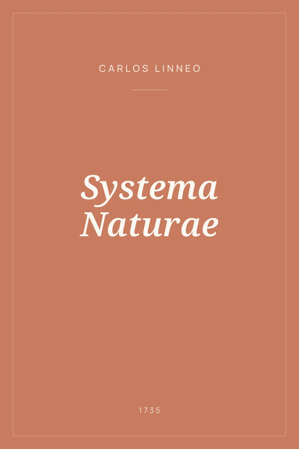 Portada de Systema Naturae