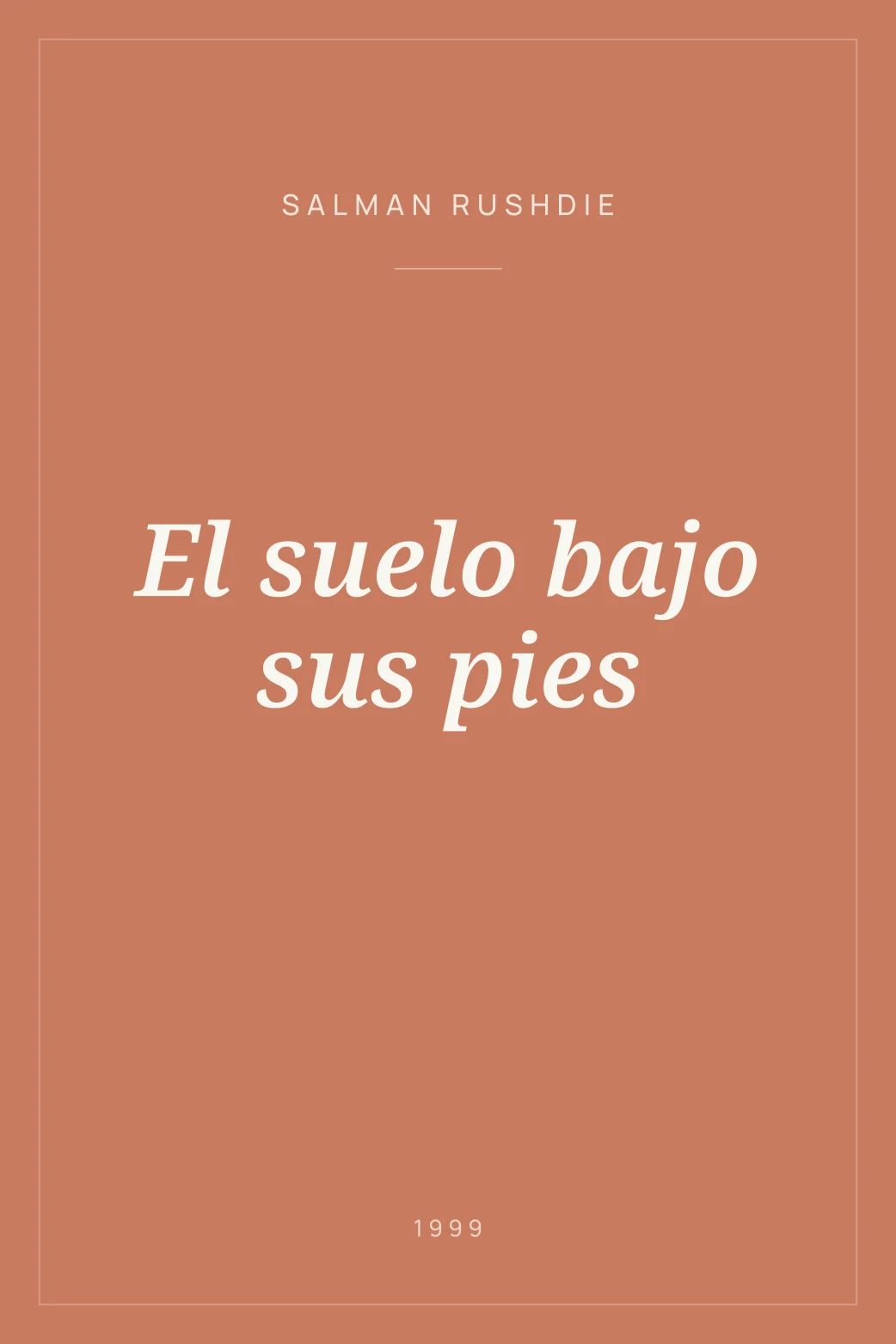 Portada de El suelo bajo sus pies