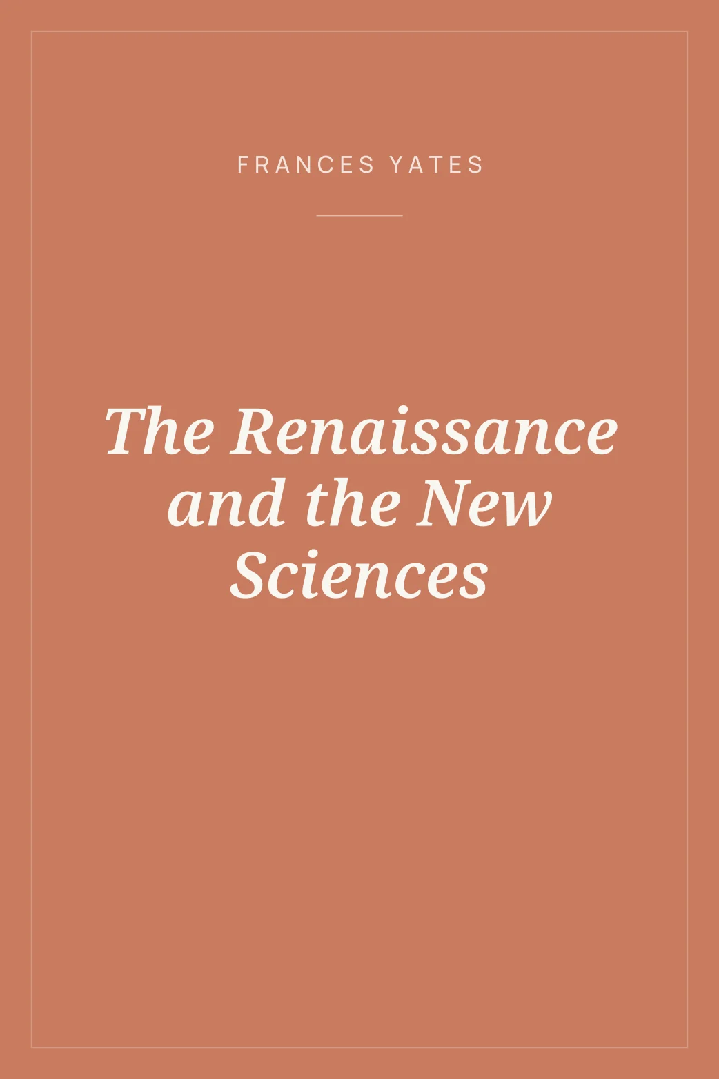 Portada de The Renaissance and the New Sciences