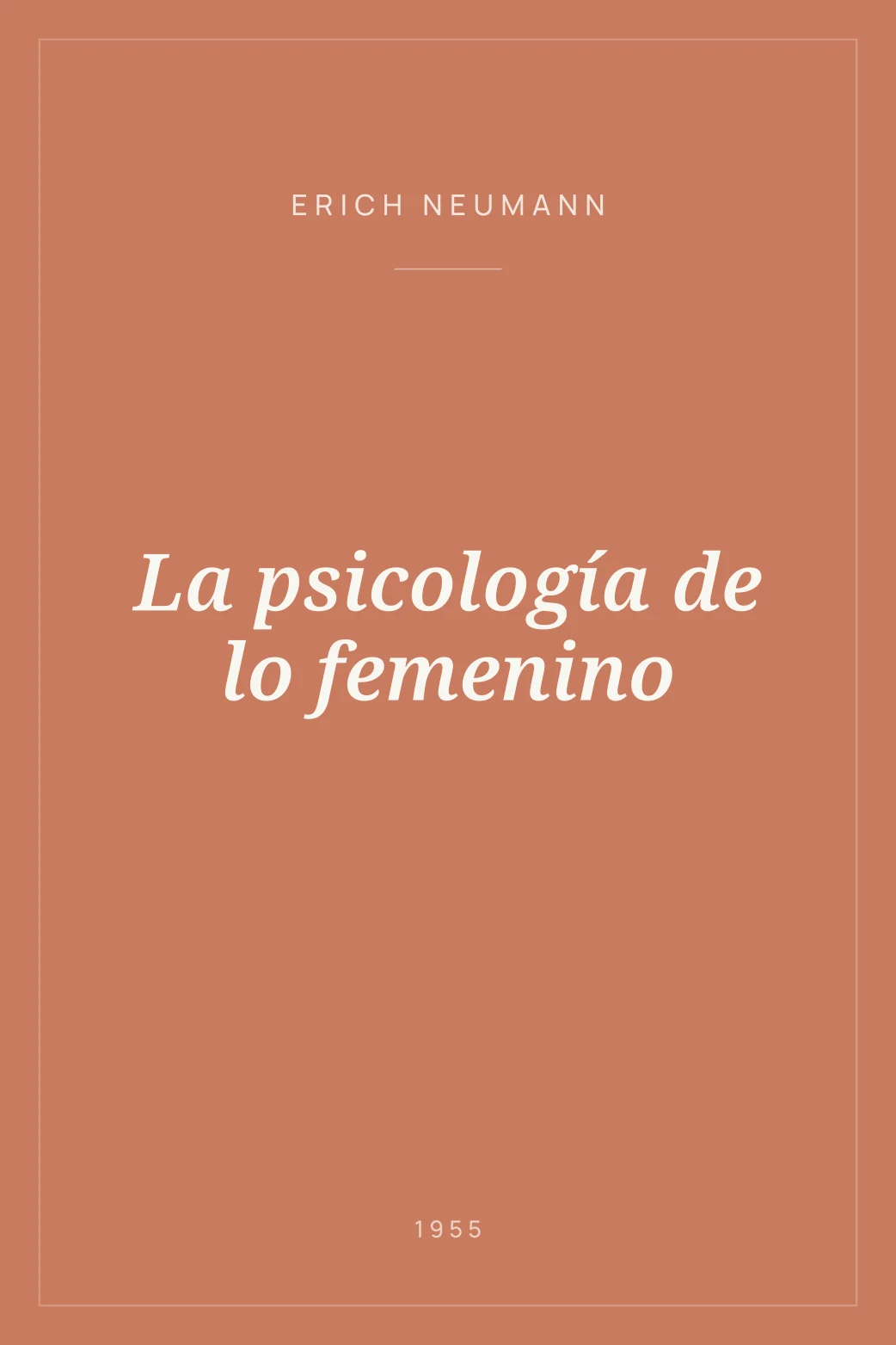 Portada de La psicología de lo femenino