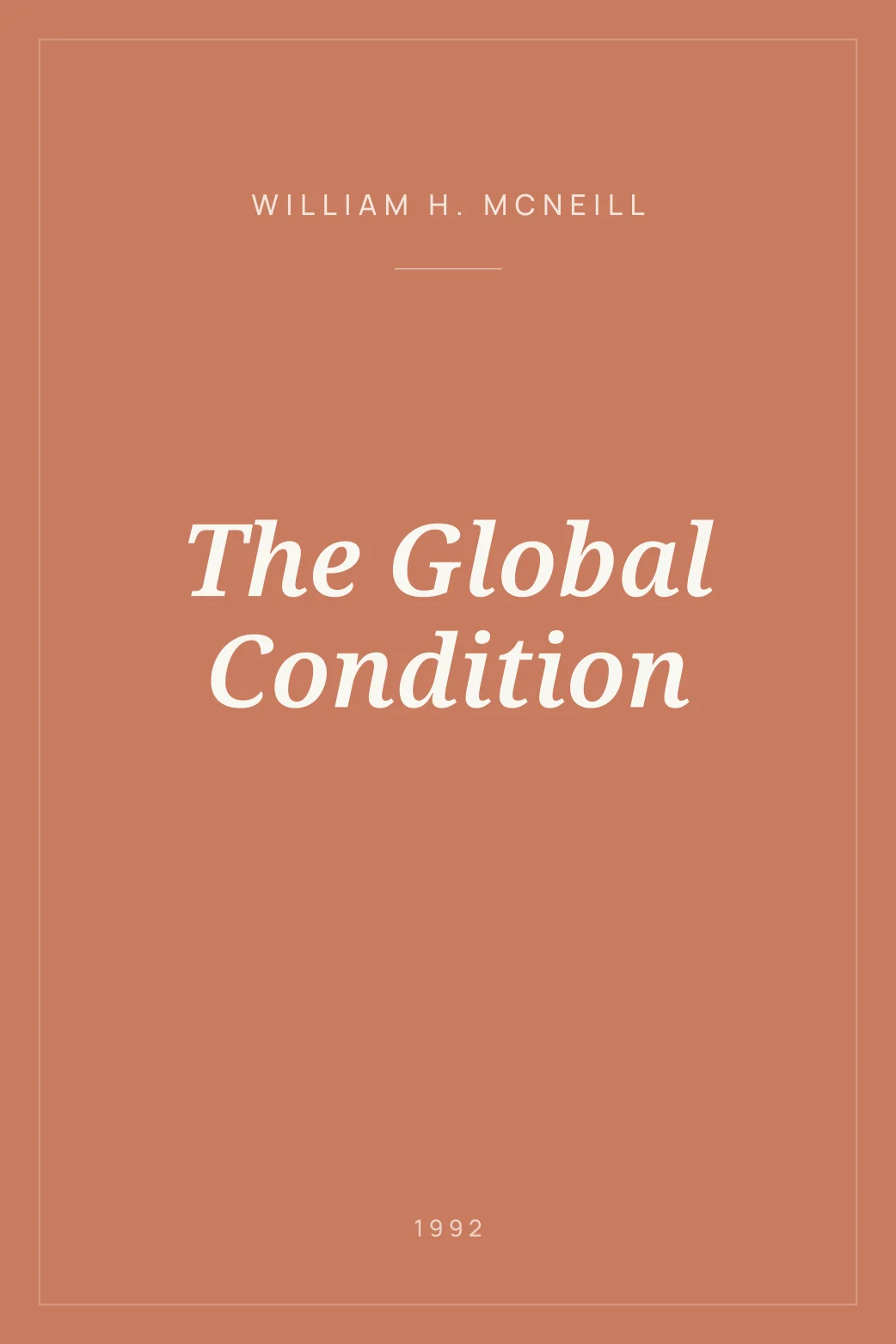 Portada de The Global Condition