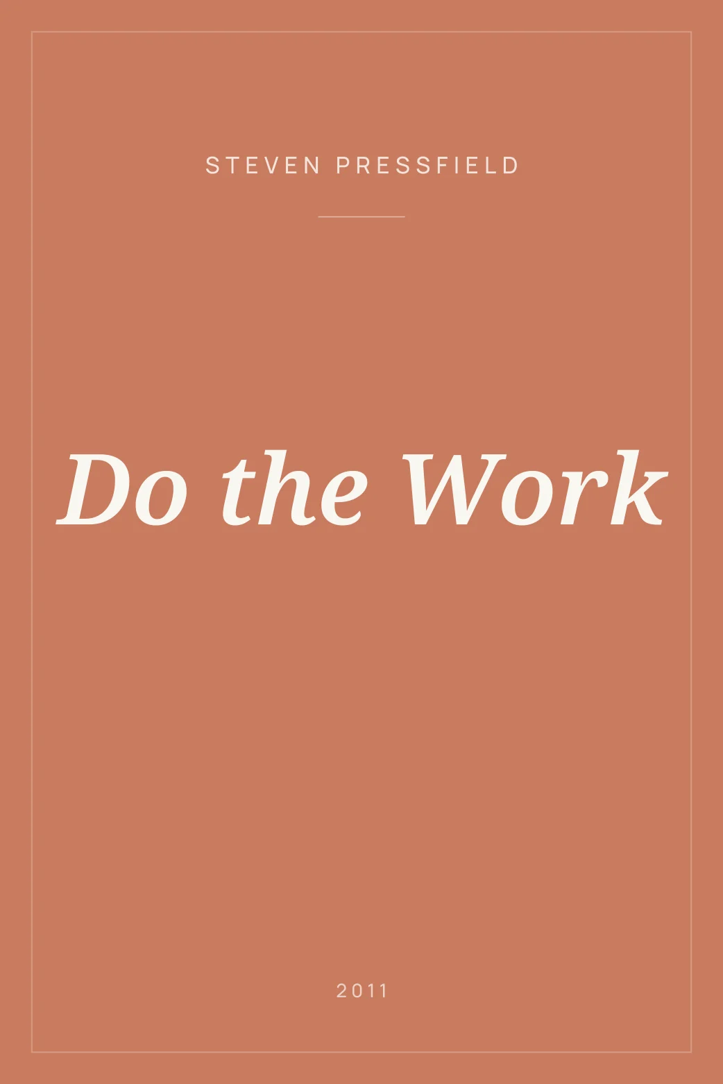 Portada de Do the Work