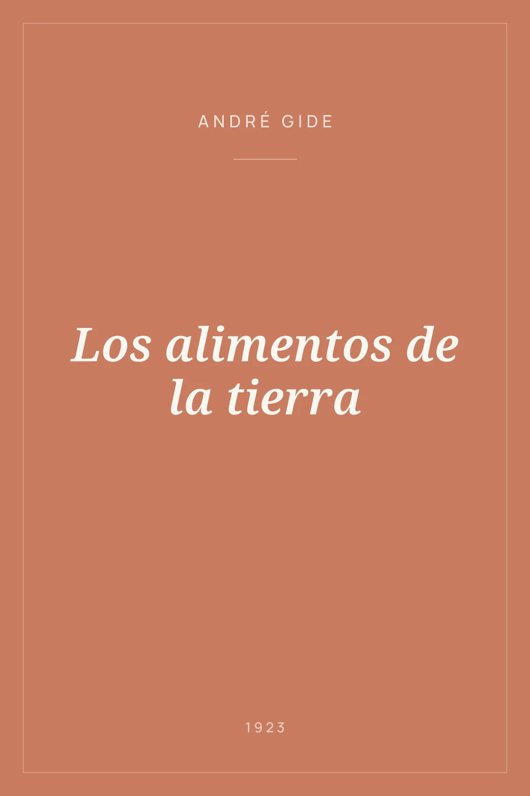 Portada de Los alimentos de la tierra