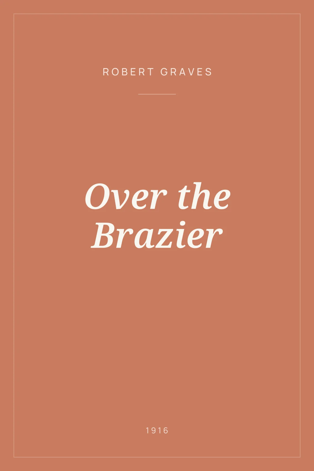 Portada de Over the Brazier