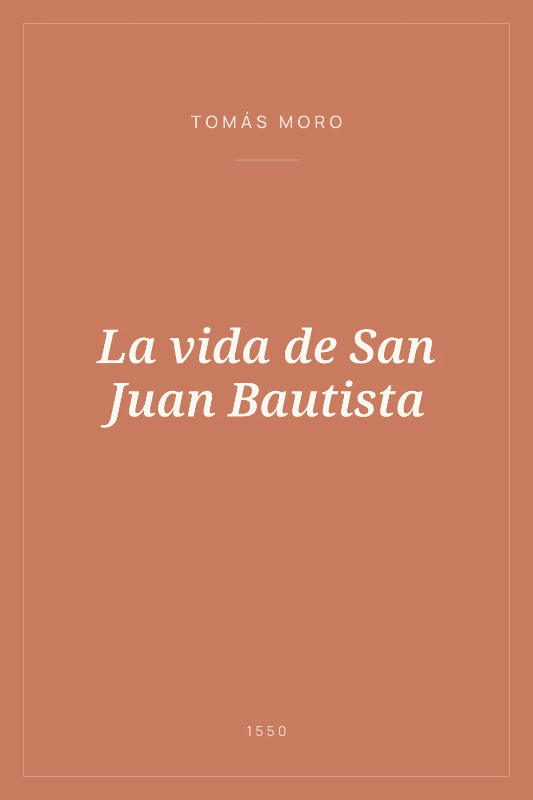 Portada de La vida de San Juan Bautista
