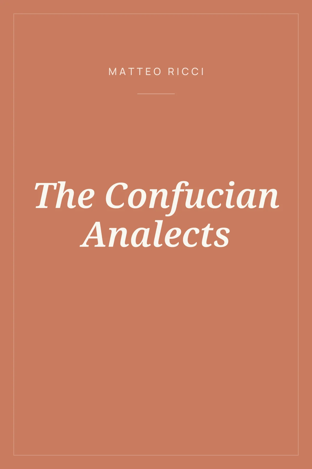 Portada de The Confucian Analects