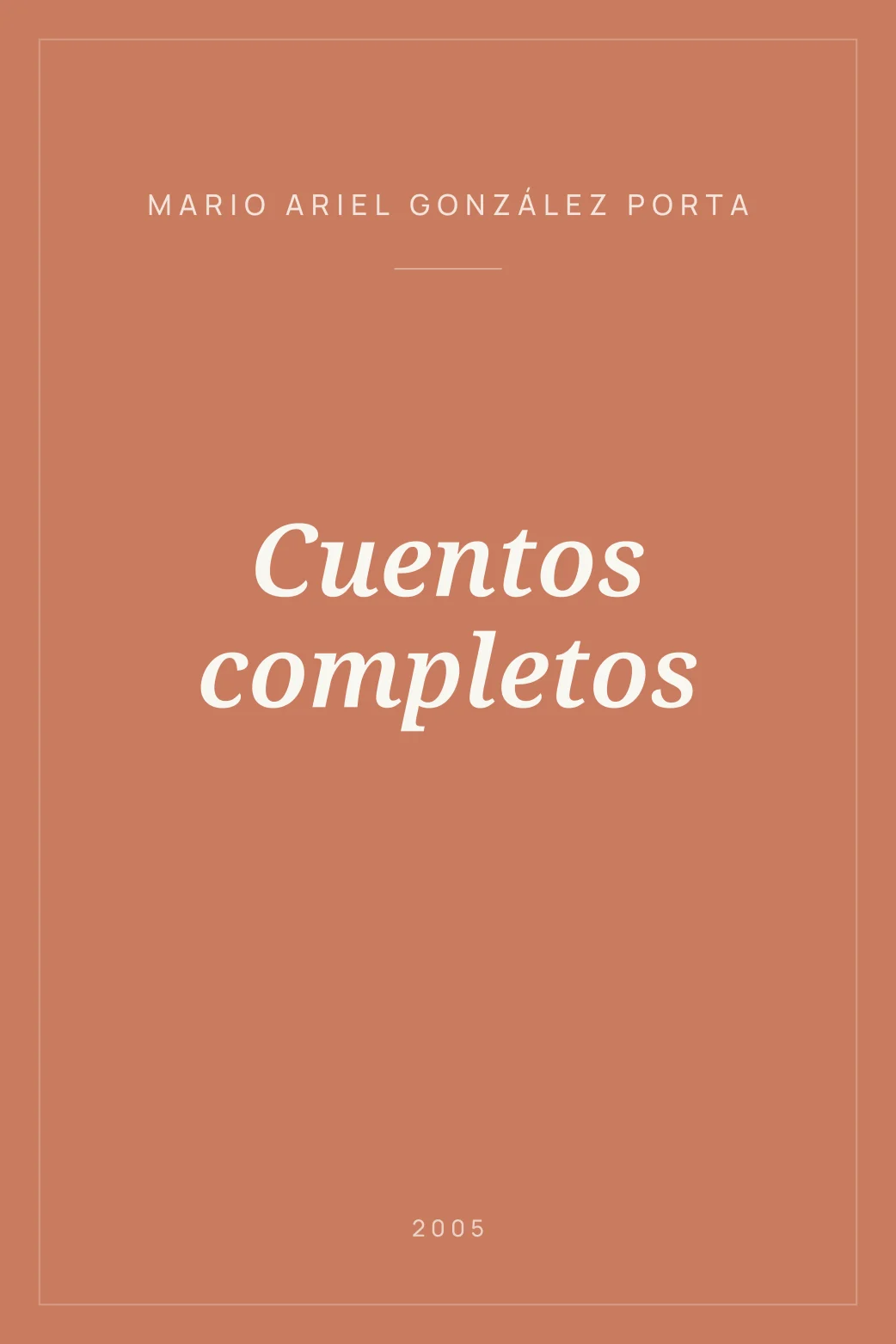Portada de Cuentos completos