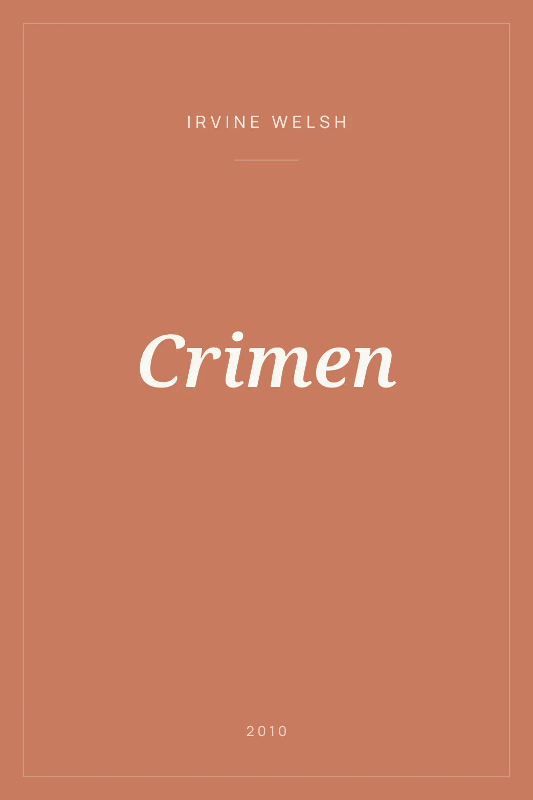 Portada de Crimen