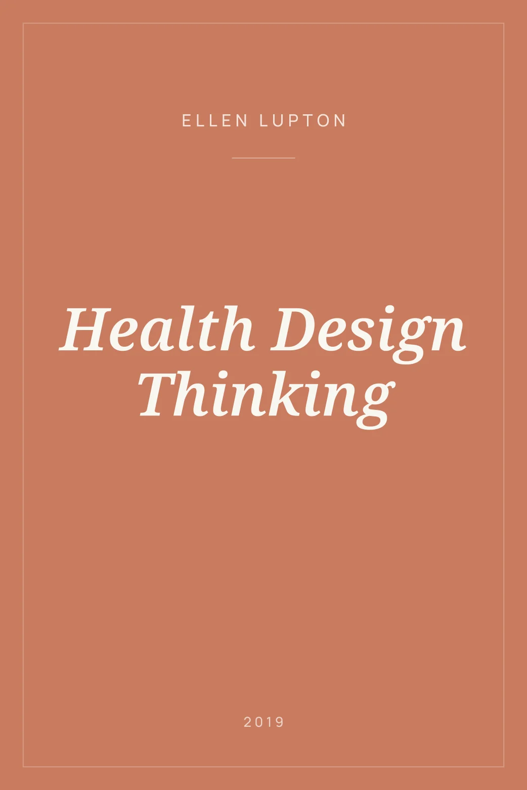 Portada de Health Design Thinking