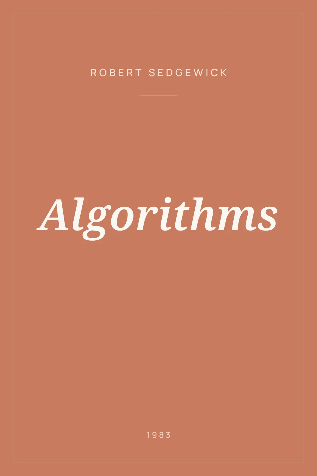 Portada de Algorithms