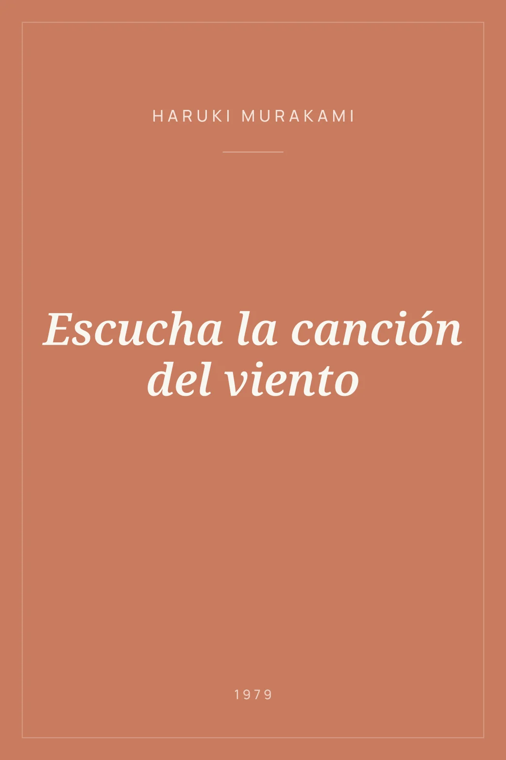 Portada de Escucha la canción del viento