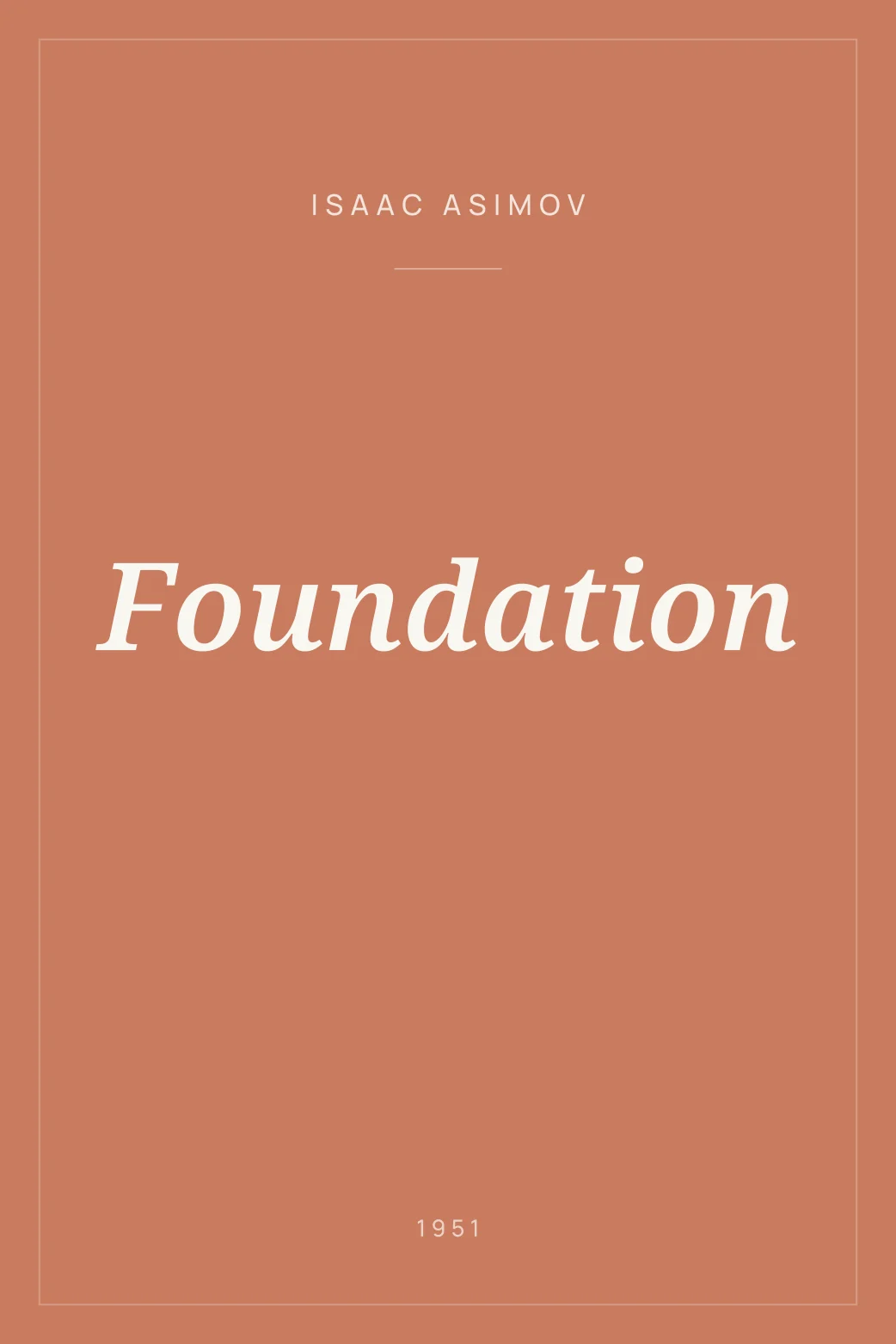 Portada de Foundation