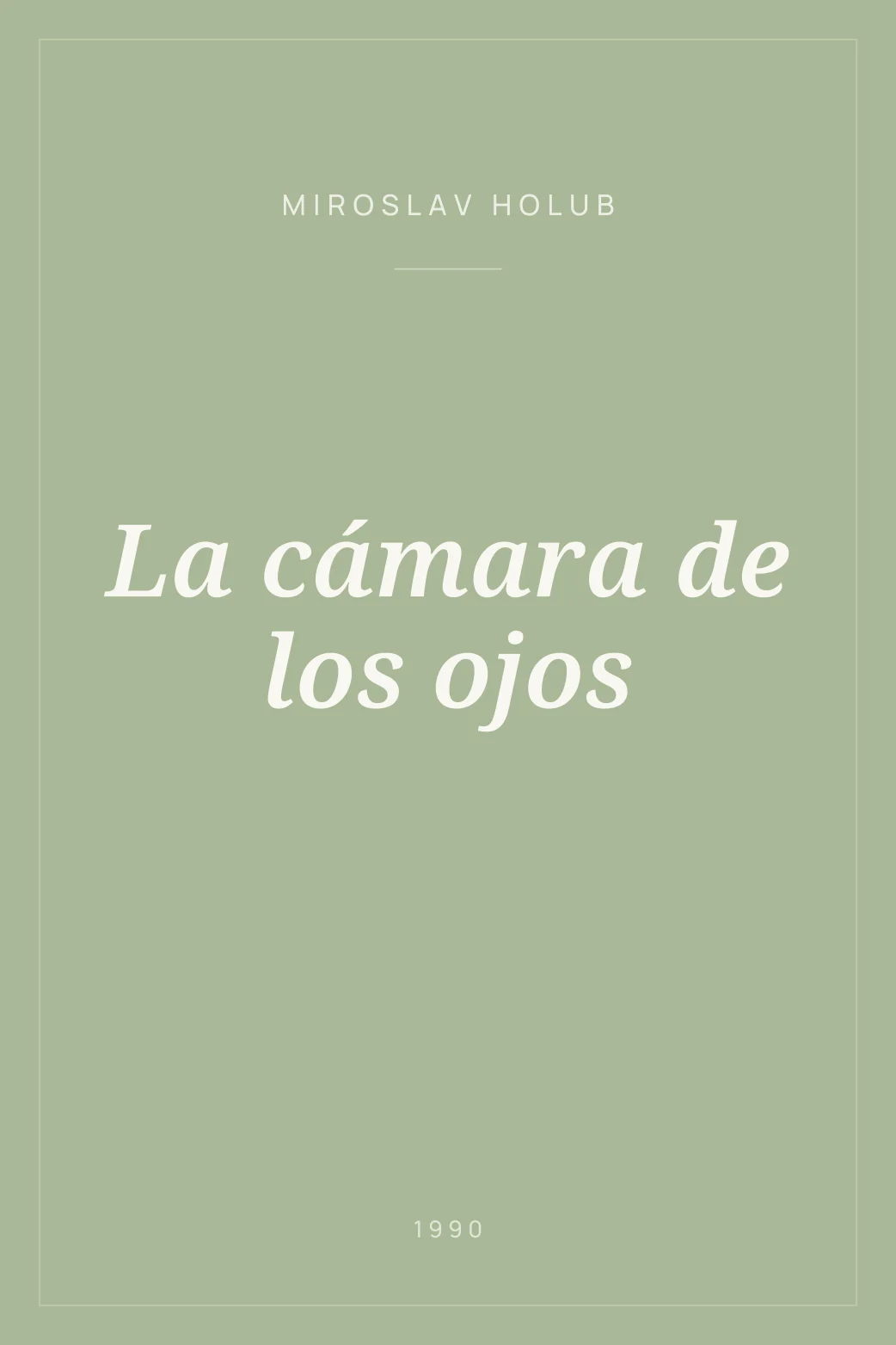 Portada de La cámara de los ojos