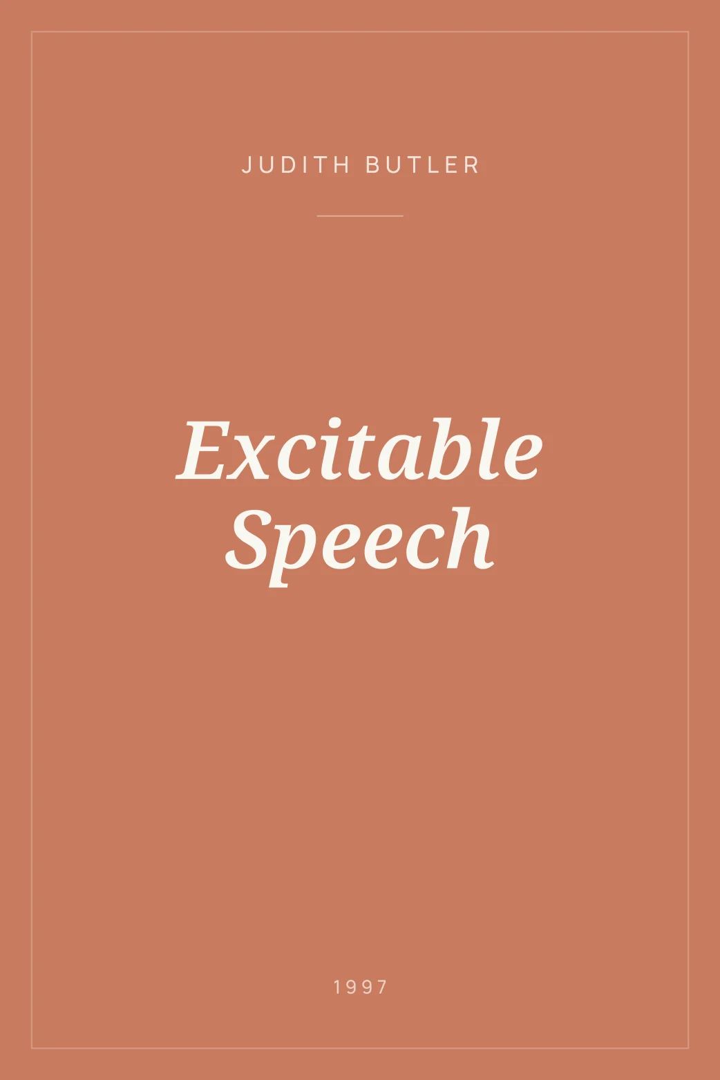 Portada de Excitable Speech