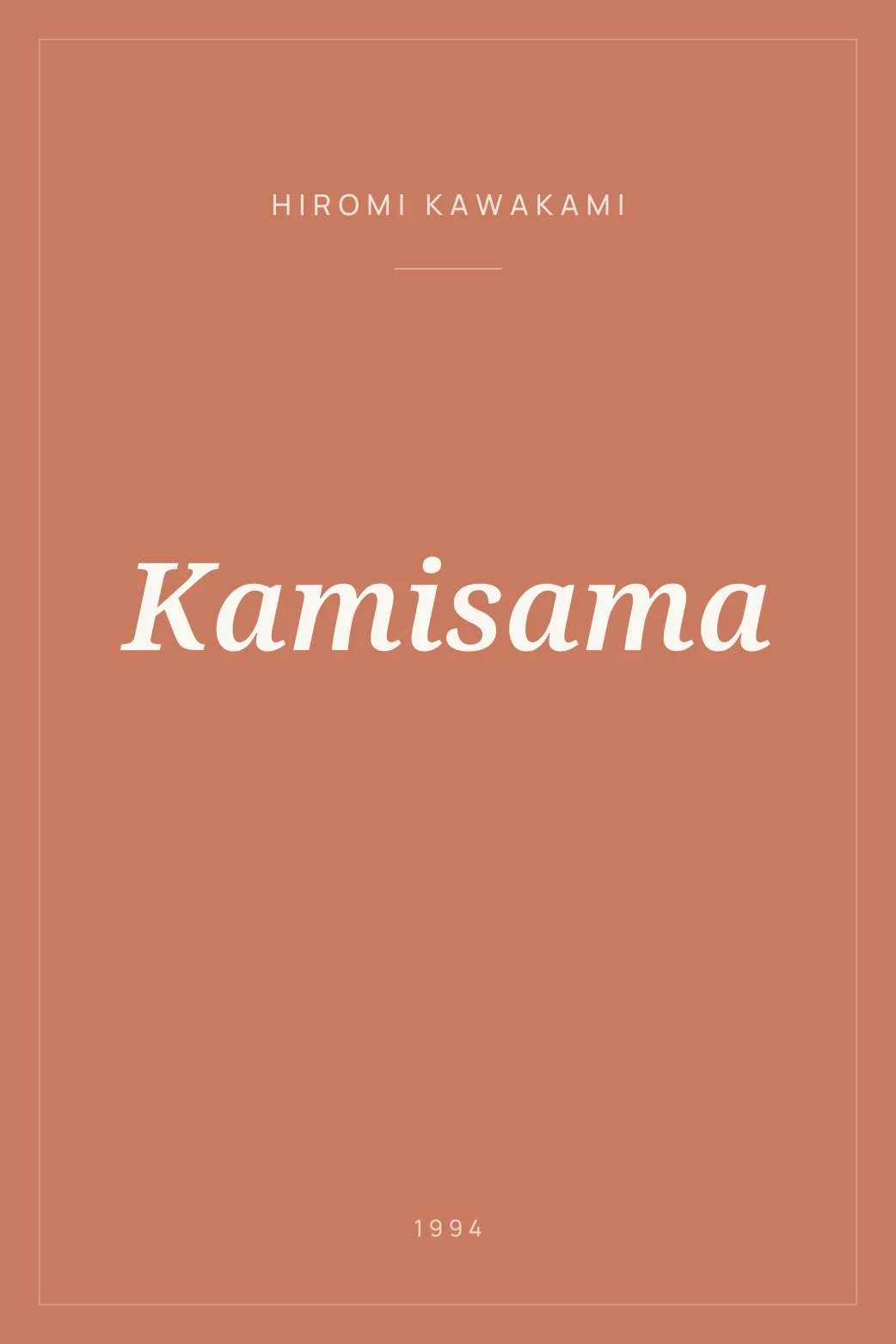 Portada de Kamisama