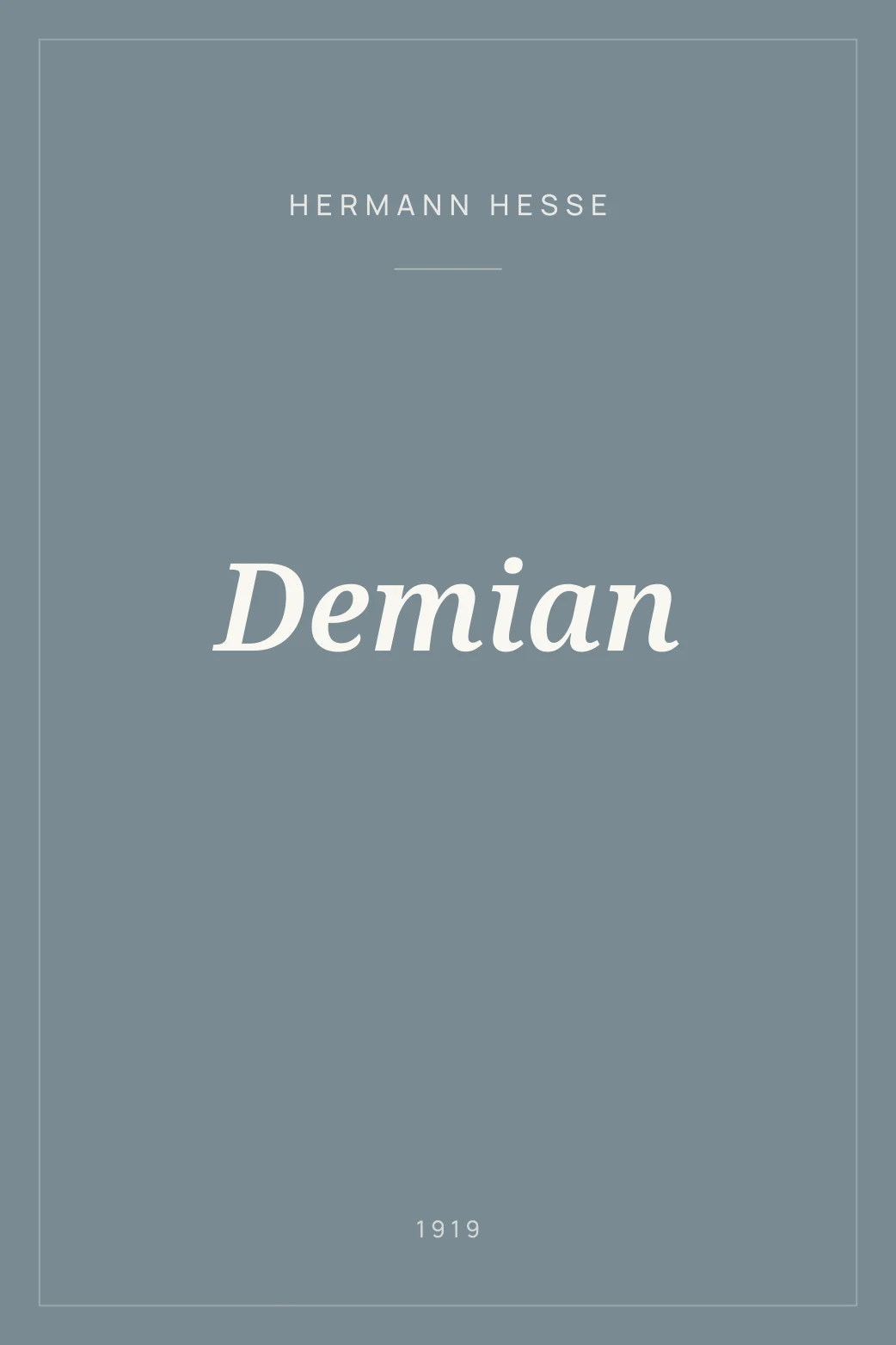 Portada de Demian