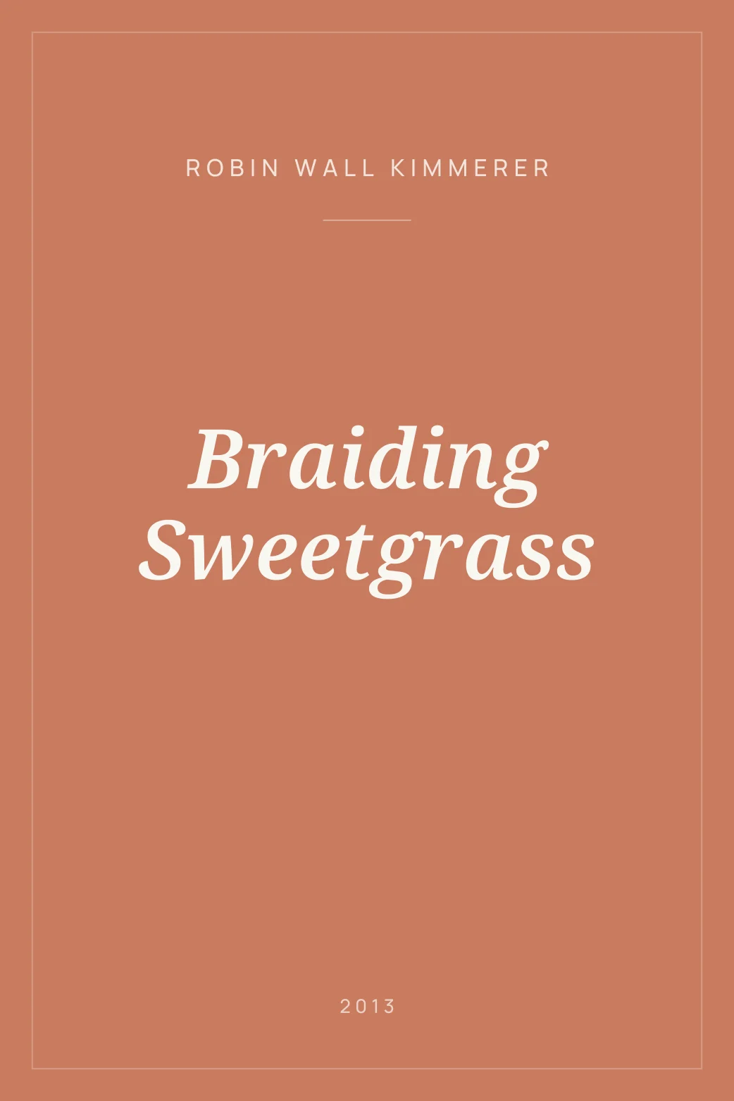 Portada de Braiding Sweetgrass
