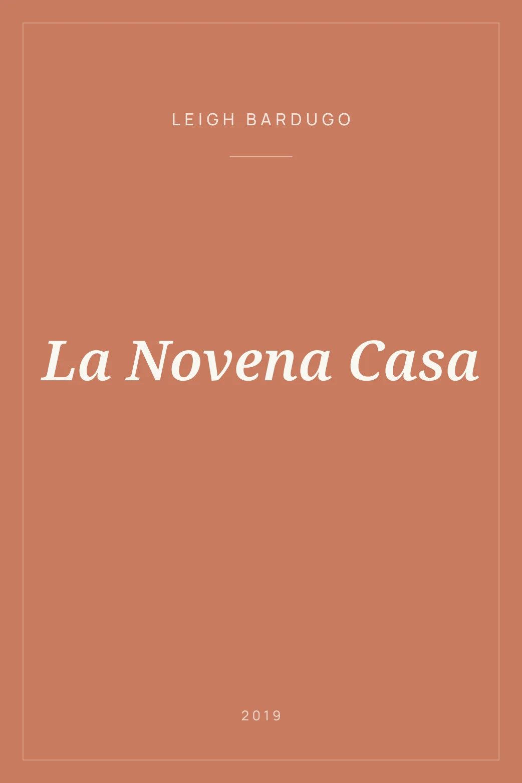 Portada de La Novena Casa