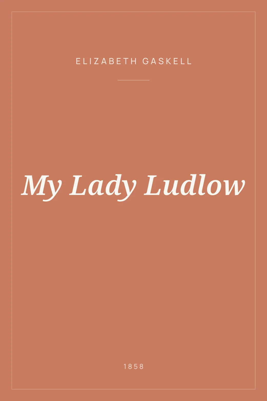 Portada de My Lady Ludlow