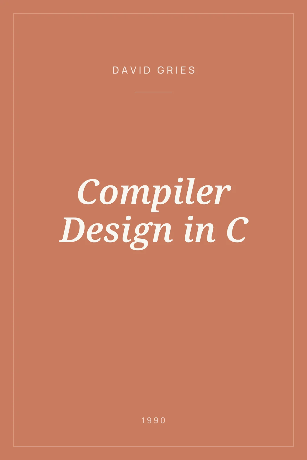 Portada de Compiler Design in C
