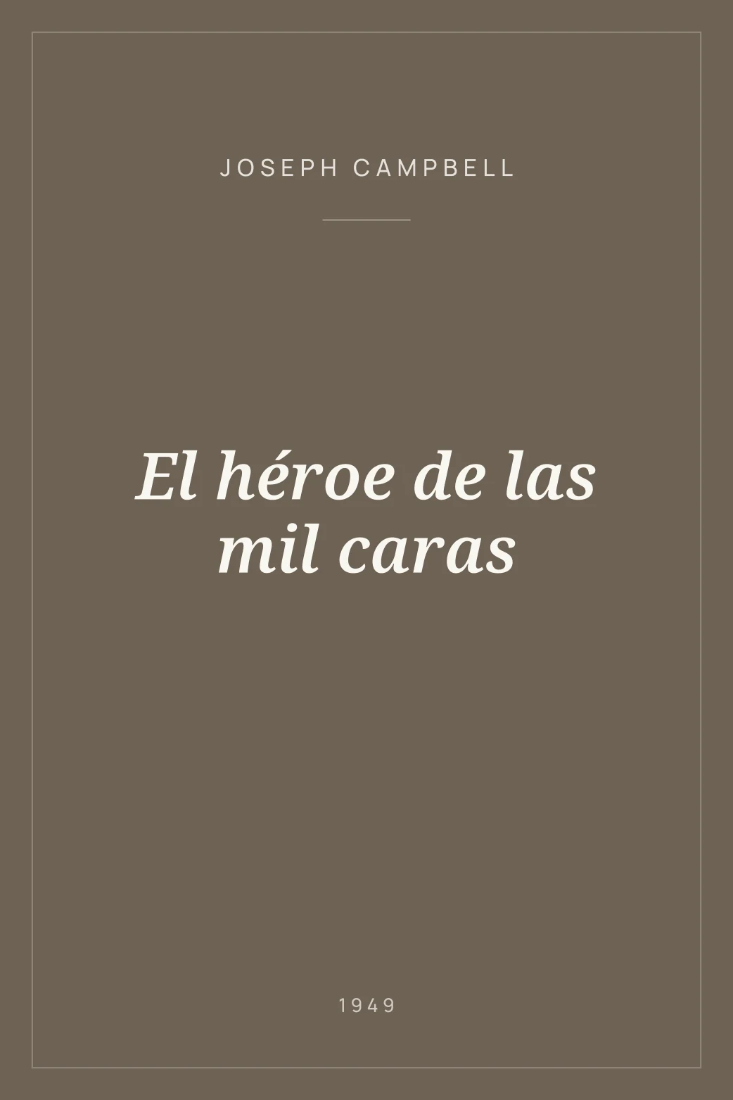 Portada de El héroe de las mil caras