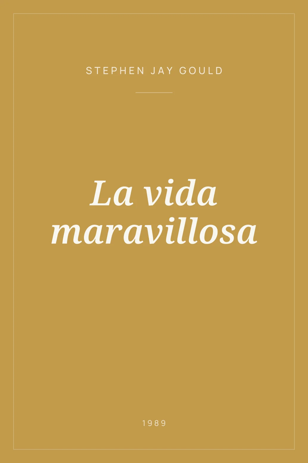 Portada de La vida maravillosa