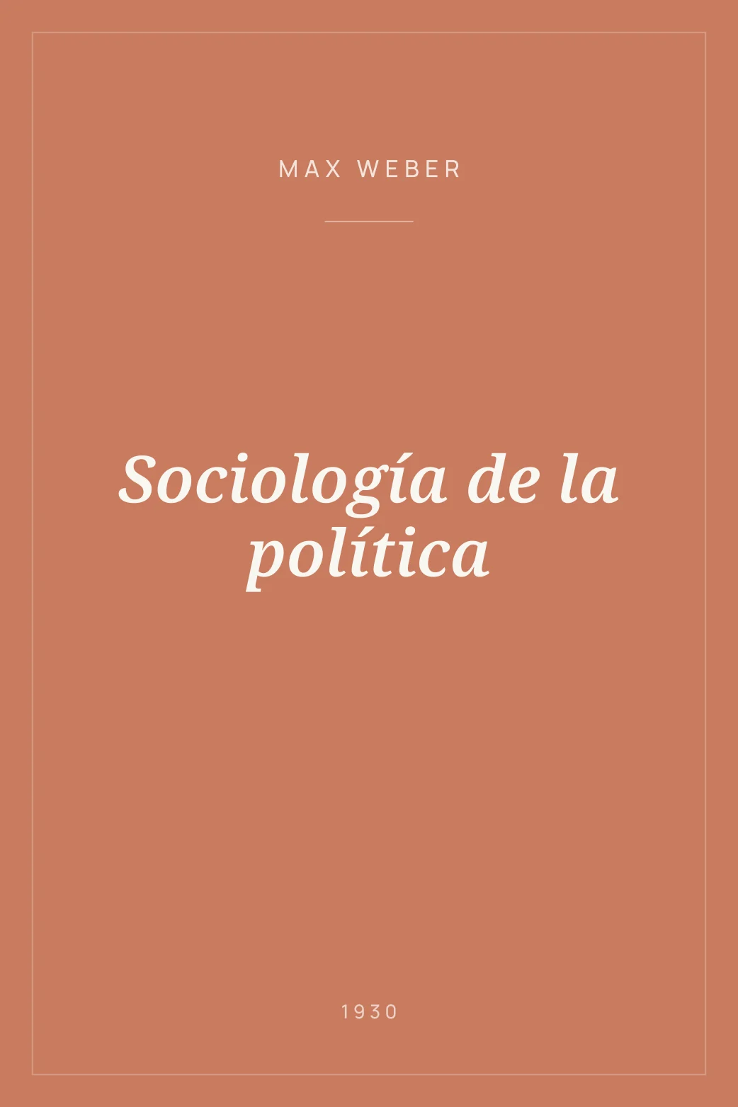Portada de Sociología de la política