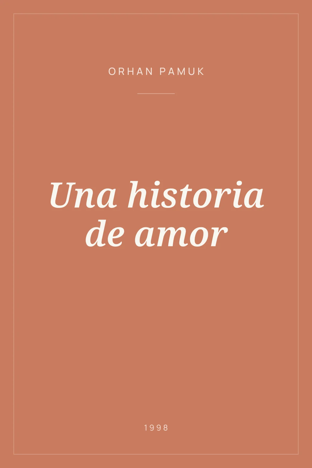 Portada de Una historia de amor