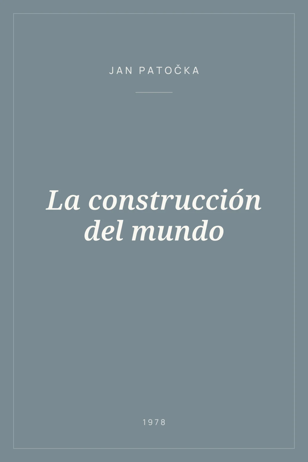 Portada de La construcción del mundo