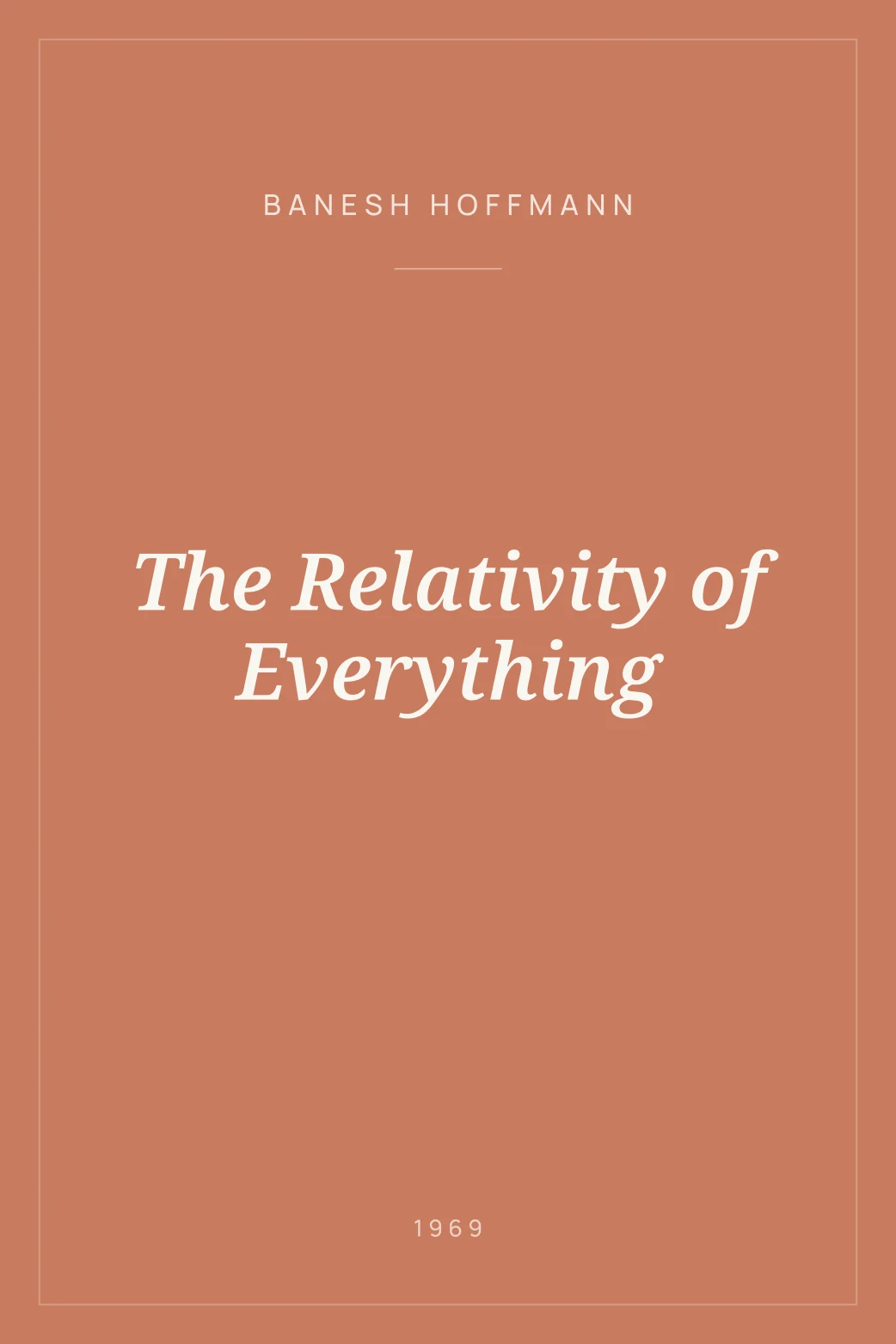 Portada de The Relativity of Everything