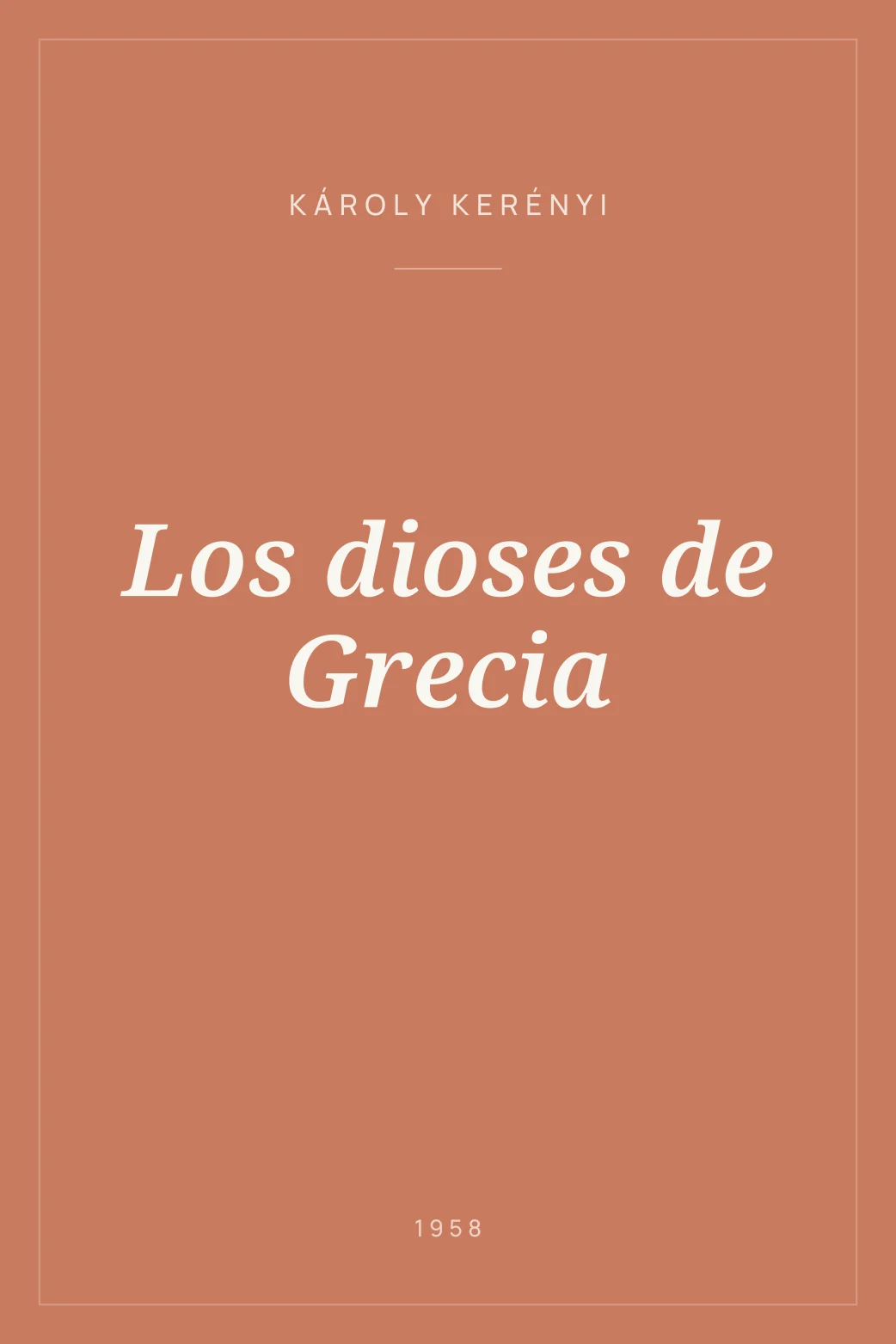 Portada de Los dioses de Grecia