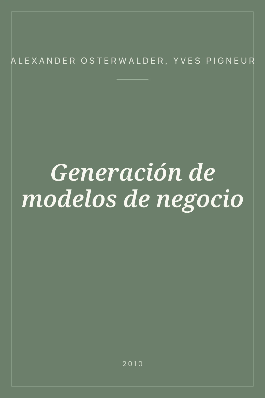 Portada de Generación de modelos de negocio