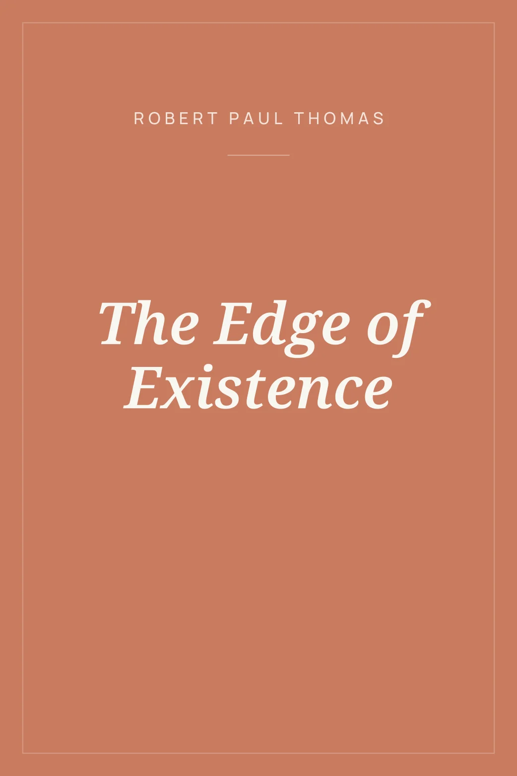 Portada de The Edge of Existence