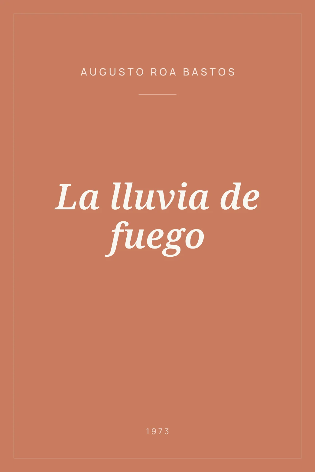 Portada de La lluvia de fuego