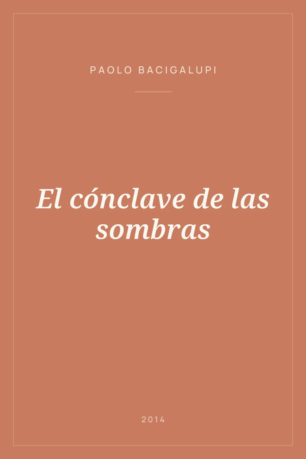 Portada de El cónclave de las sombras