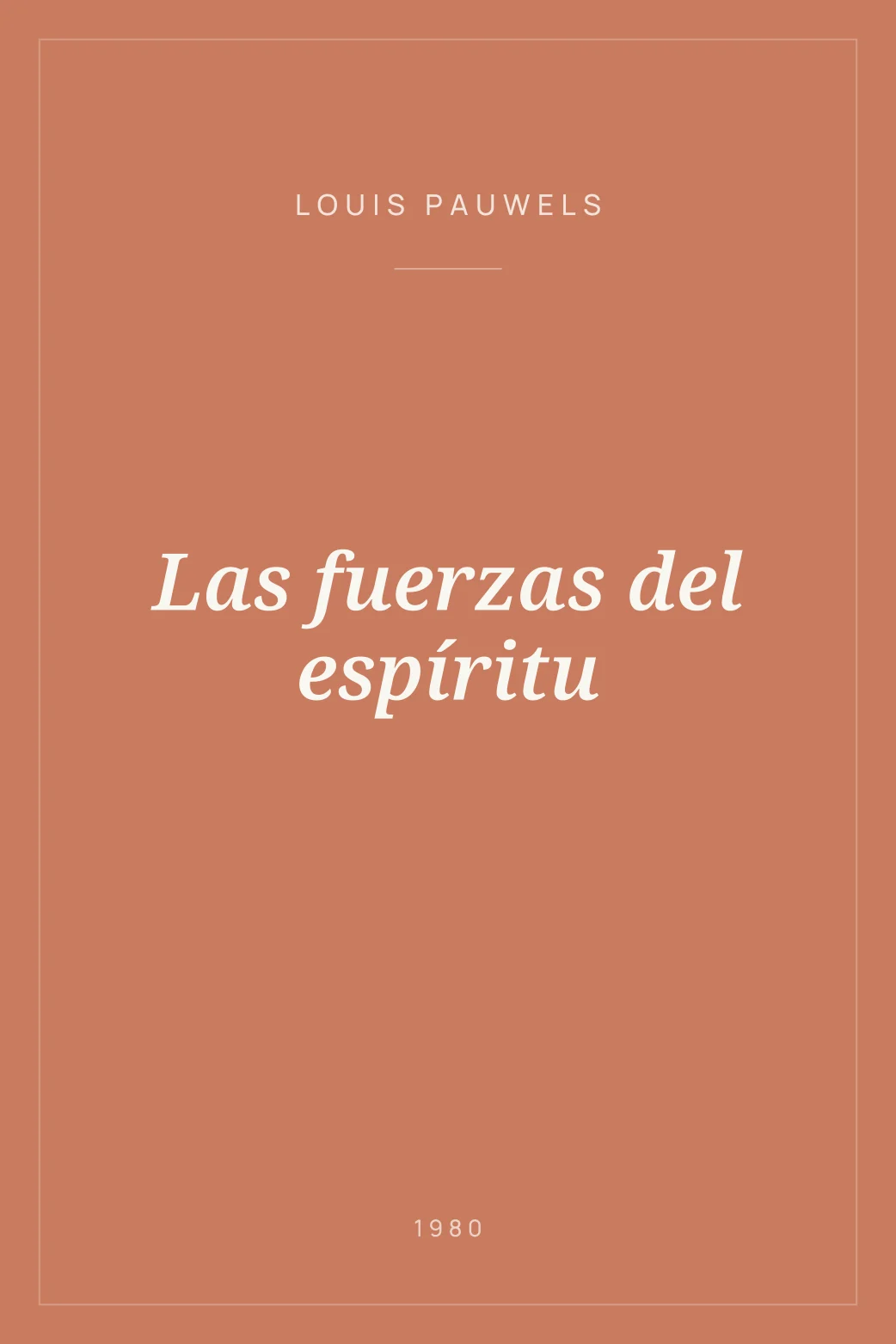Portada de Las fuerzas del espíritu